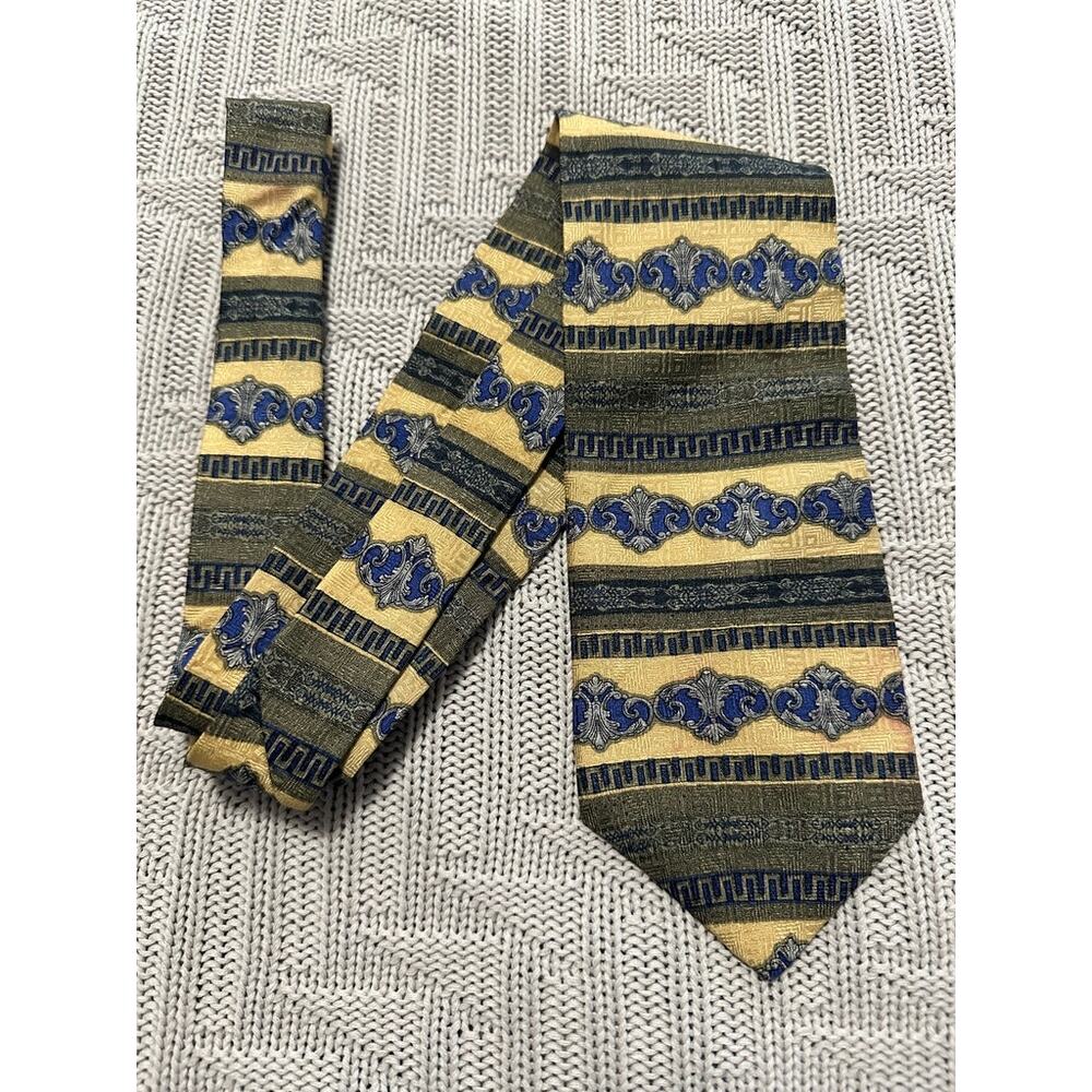 Cape Cod green striped silk tie